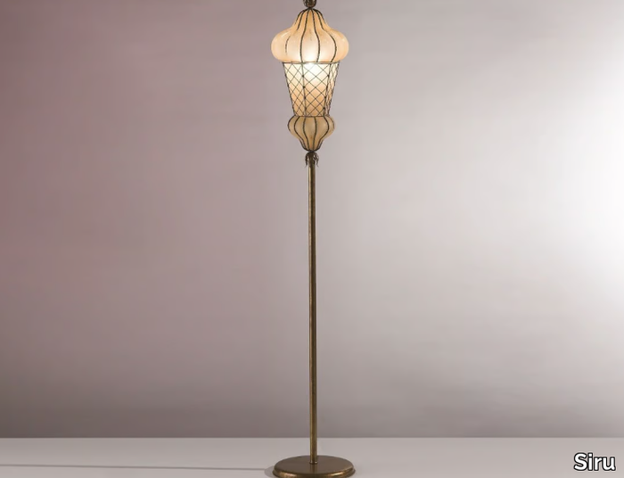 BABÀ MP 105 - Murano glass floor lamp _ Siru