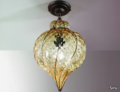 GOCCIA MC 111 - Murano glass ceiling lamp _ Siru