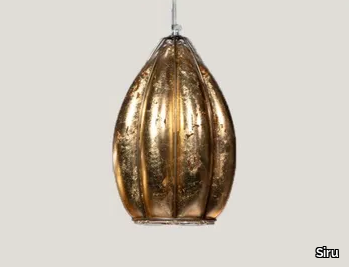 FOGLIA ORO MS 158 - Murano glass pendant lamp _ Siru