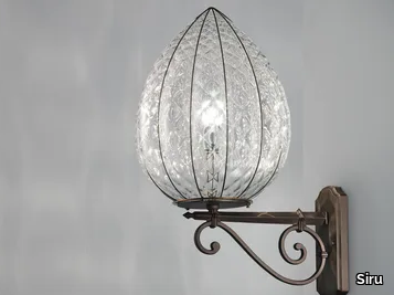 POVEGLIA EB 423 - Murano glass outdoor wall lamp _ Siru