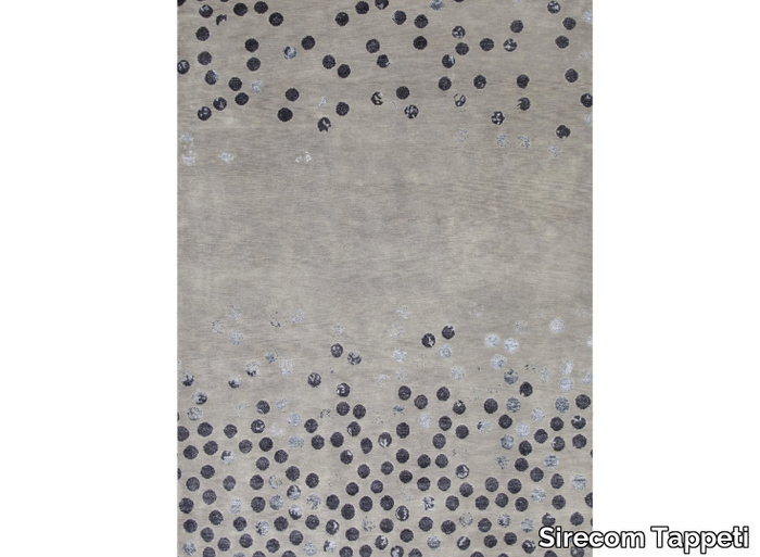 ICON BUBBLES GREY - Rectangular handmade rug _ Sirecom Tappeti