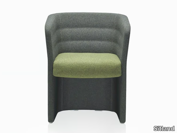 CELL 75 - Fabric guest chair with armrests _ Sitland