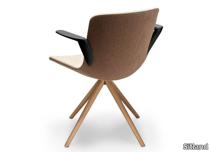 MILOS LIFE - Trestle-based fabric chair _ Sitland