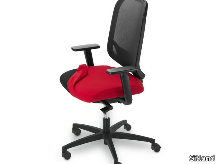 INVICTA POINT - Office chair with armrests with 5-Spoke base _ Sitland