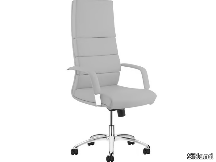 BODY - Upholstered office chair with castors with 5-Spoke base _ Sitland