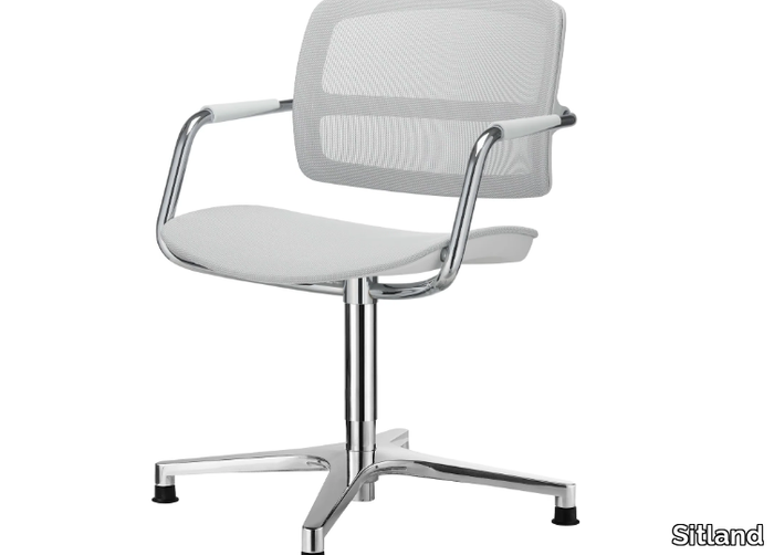 PK - With 4-spoke base chair with armrests _ Sitland