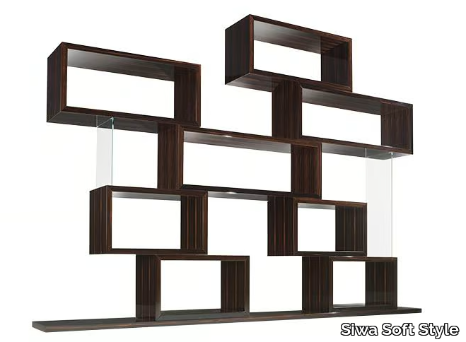 CHAOS - Open sectional wooden bookcase _ Siwa Soft Style