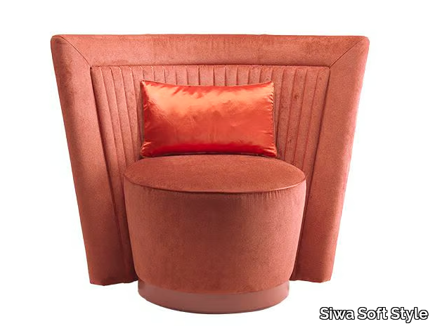 LAYLA - Swivel leather armchair _ Siwa Soft Style