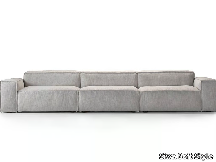 SOFT CUBE - Modular fabric sofa with removable cover _ Siwa Soft Style