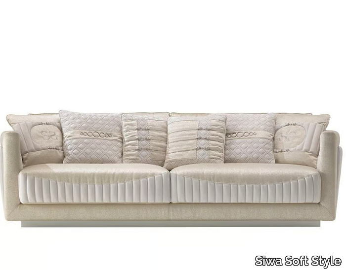 SHOW - Fabric and leather sofa _ Siwa Soft Style