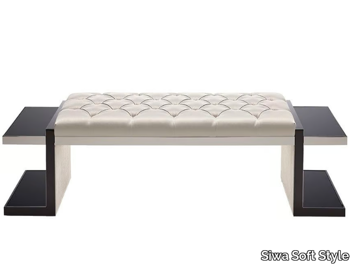 VERTIGO - Tufted fabric bench _ Siwa Soft Style