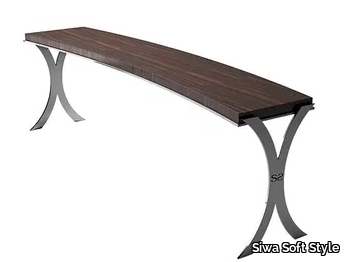 CHESTER - Rectangular wooden and metal console table _ Siwa Soft Style