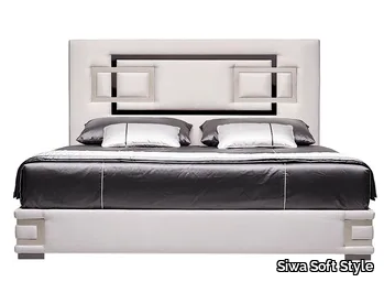 VERTIGO - Double bed with upholstered headboard _ Siwa Soft Style