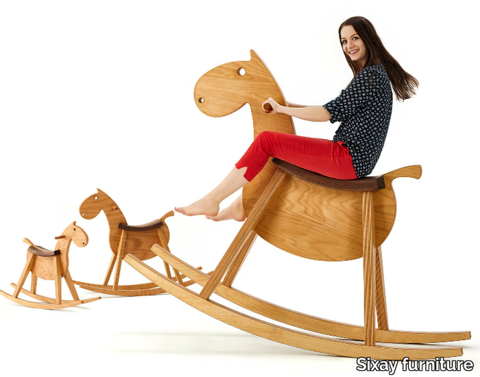 PARIPA BIG-KID - Wooden rocking horse _ Sixay furniture