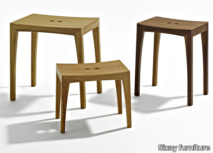 OTTO3 - Low wooden stool _ Sixay furniture