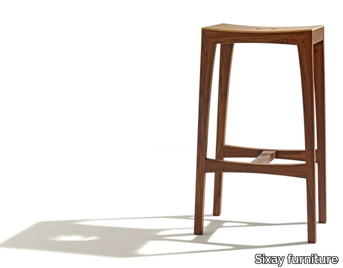 OTTO - High wooden barstool _ Sixay furniture