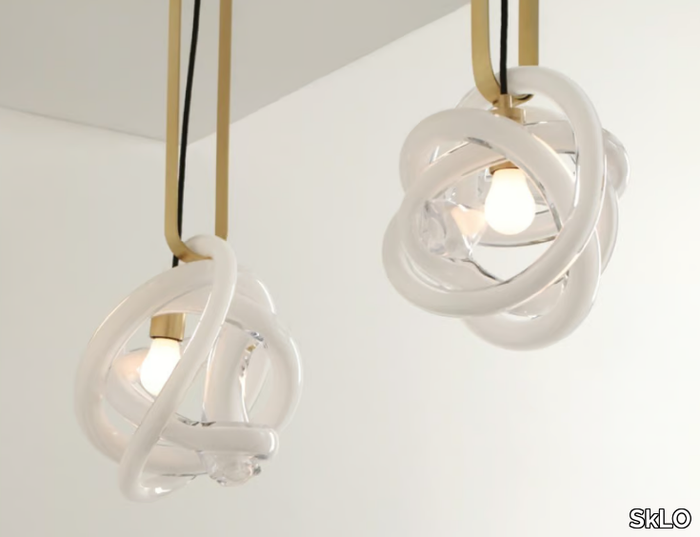 WRAP PIN - LED blown glass pendant lamp _ SkLO