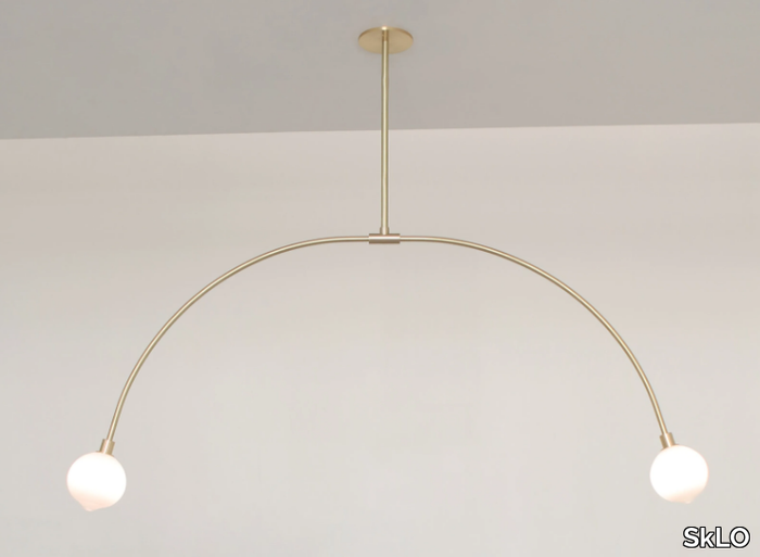 BALANCE 2.0 - Brass pendant lamp _ SkLO