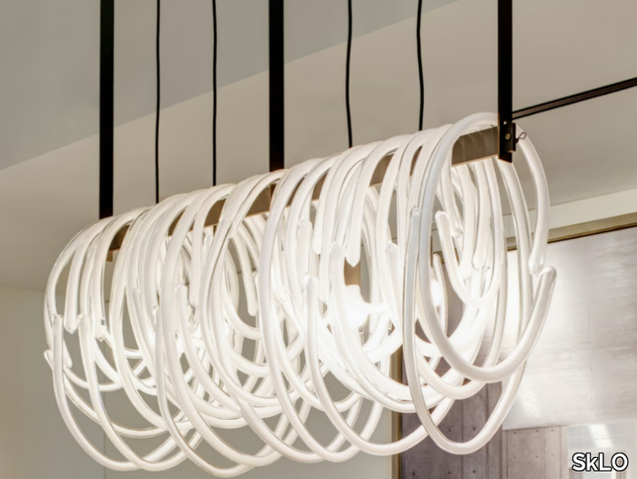 LASSO - LED blown glass pendant lamp _ SkLO