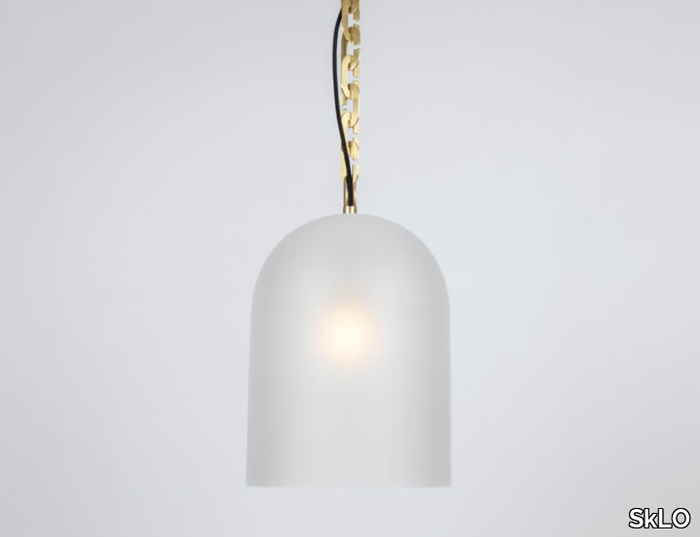 DOME - LED blown glass pendant lamp _ SkLO