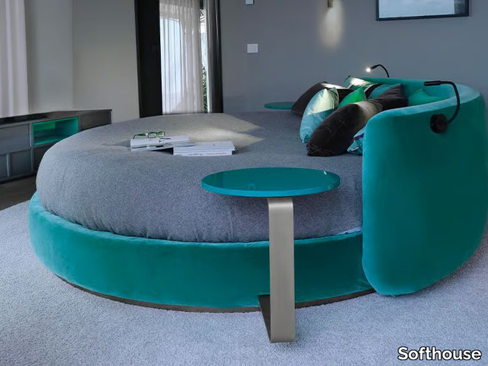 CIRCLE - Round fabric bed _ Softhouse