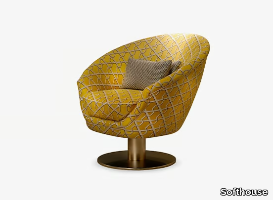 TONDA - Swivel fabric easy chair _ Softhouse