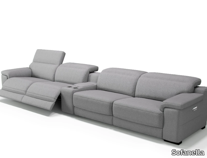 SORA KINO - 4 seater fabric sofa _ Sofanella