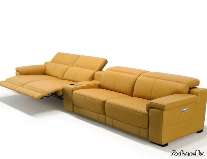 SORA KINO - 4 seater leather sofa _ Sofanella