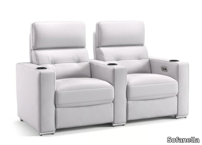 BARI - 2 seater leather sofa _ Sofanella