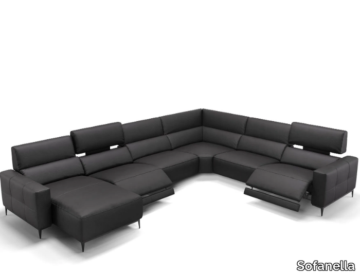 TOLEDO - Corner leather sofa _ Sofanella