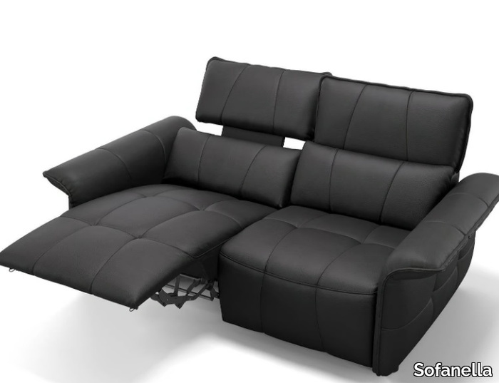 ADRIA - 2 seater leather sofa _ Sofanella