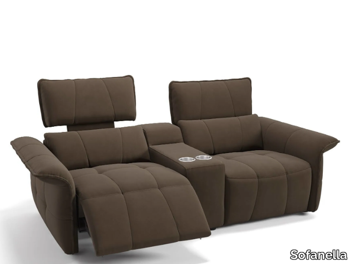 ADRIA KINO - Recliner 2 seater fabric sofa _ Sofanella