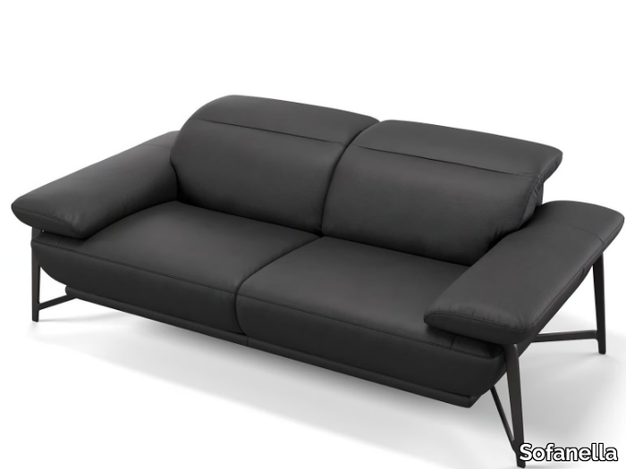 BIANCO - 2 seater leather sofa _ Sofanella