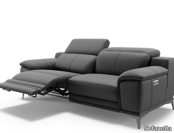 NOVOLI - 2 seater leather sofa _ Sofanella