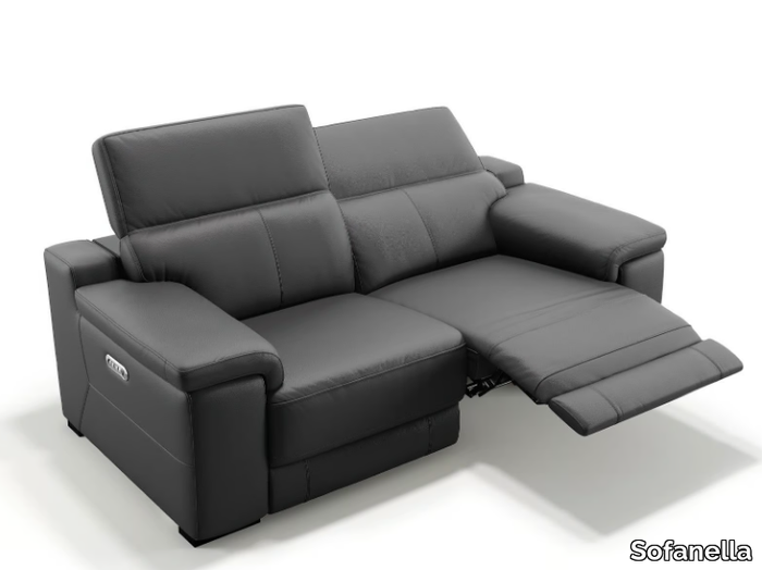 SORA - 2 seater leather sofa _ Sofanella