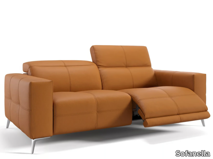 MARBELLA - 3 seater leather sofa _ Sofanella