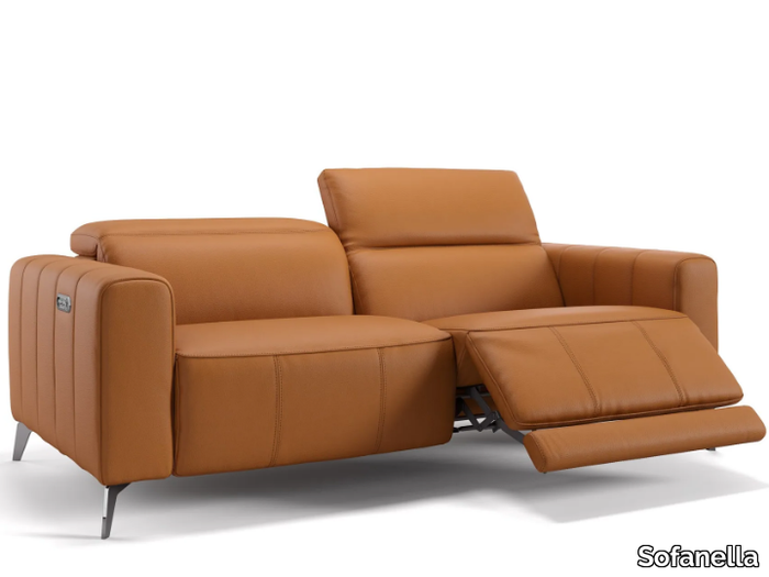 PALERMO - 3 seater leather sofa _ Sofanella