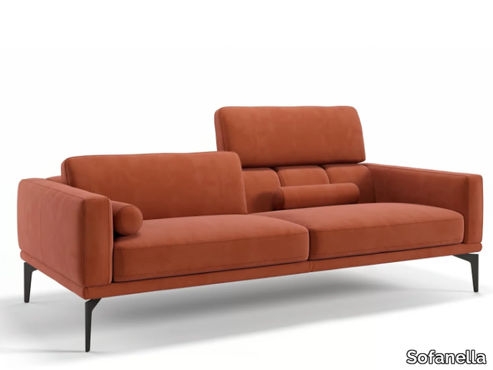 SALERNO - 3 seater fabric sofa _ Sofanella