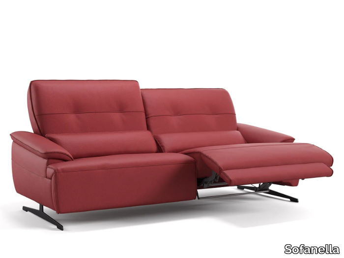 PERLO - 3 seater leather sofa _ Sofanella