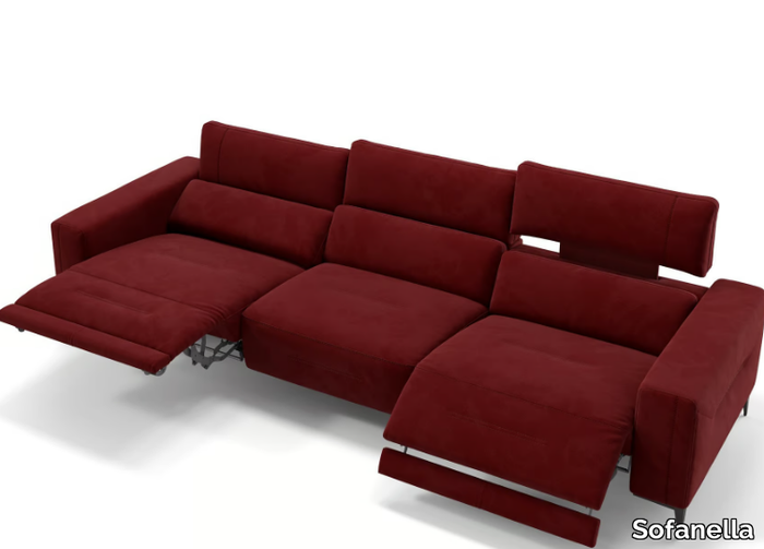 TERAMO XXL - 3 seater fabric sofa _ Sofanella