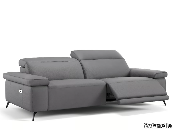 URBANA - 3 seater leather sofa _ Sofanella