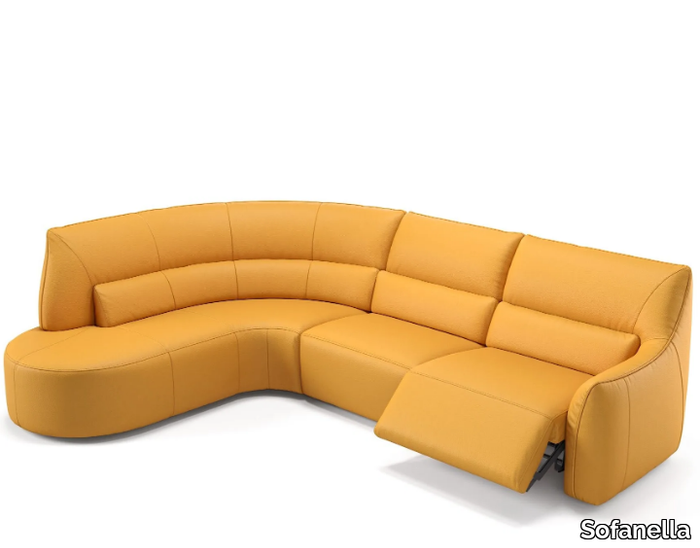 PESARO - Corner leather sofa _ Sofanella