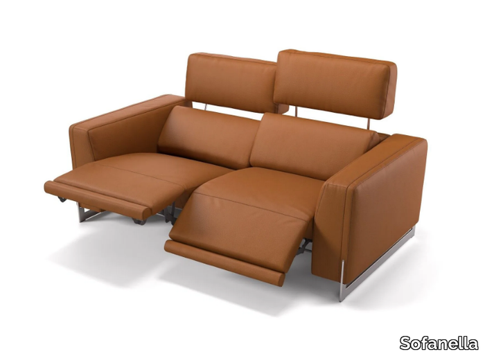 AMELIA - 2 seater leather sofa _ Sofanella