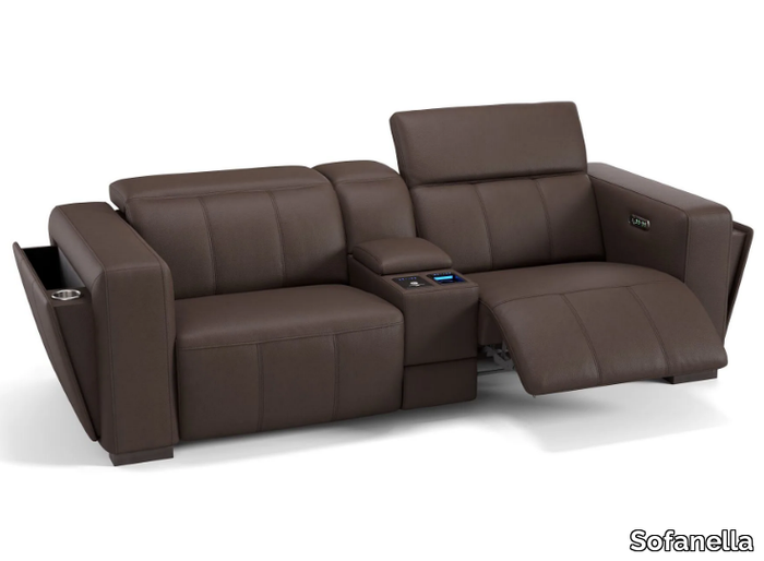 ANCONA KINO - 2 seater leather sofa _ Sofanella