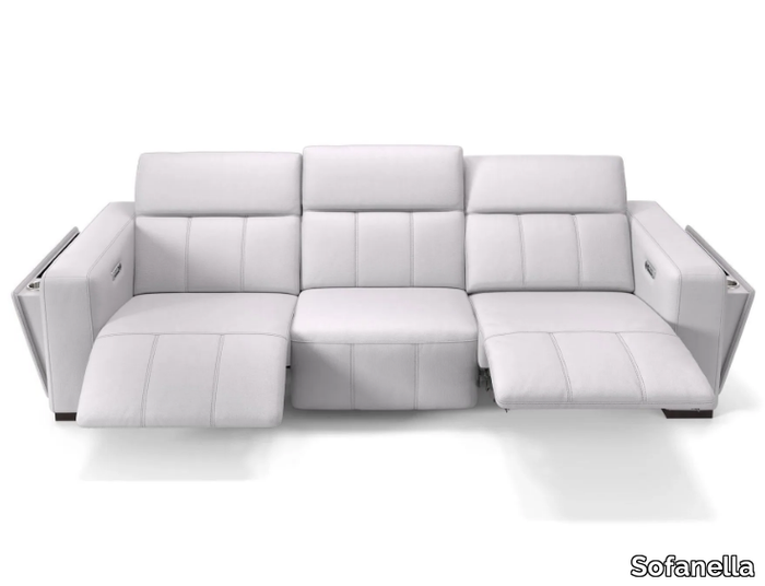 ANCONA XXL - 3 seater leather sofa _ Sofanella