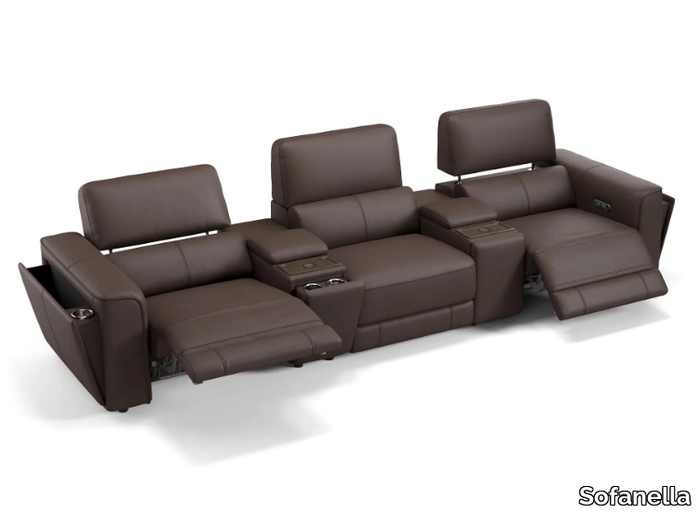 ARONA - 3 seater leather sofa _ Sofanella