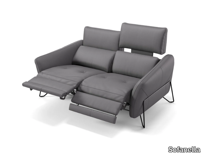 LINARES - 2 seater leather sofa _ Sofanella