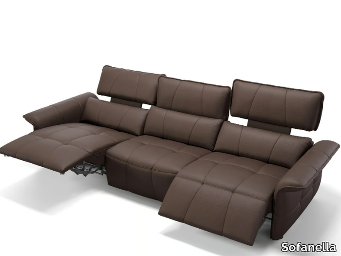 ADRIA XXL - 3 seater leather sofa _ Sofanella