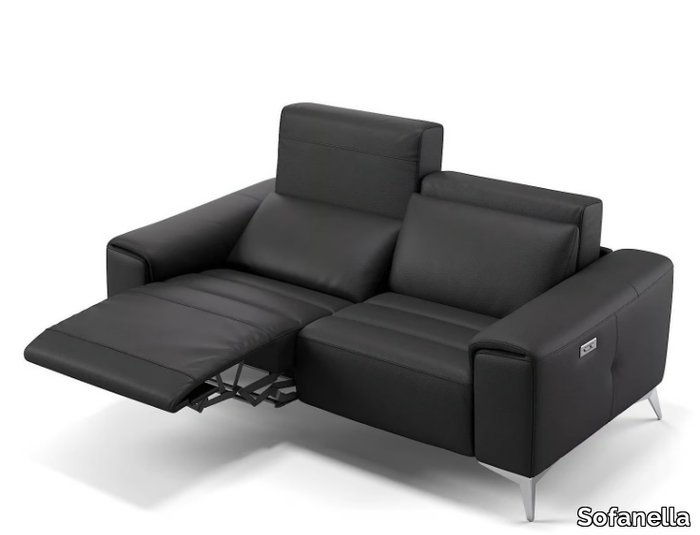 BELLA - 2 seater leather sofa _ Sofanella