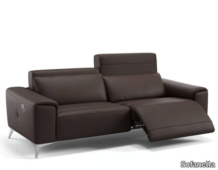 BELLA - 3 seater leather sofa _ Sofanella